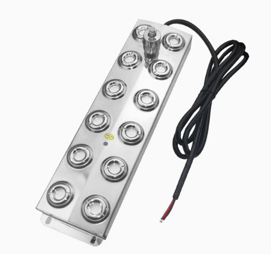 Ultrasonic Mist Maker 12 Heads, Ultrasonic Fogger Pond Fogger Waterproof Power Supply, Perfect for Pond, Greenhouse, Rockery, Lawn, Halloween Decoration